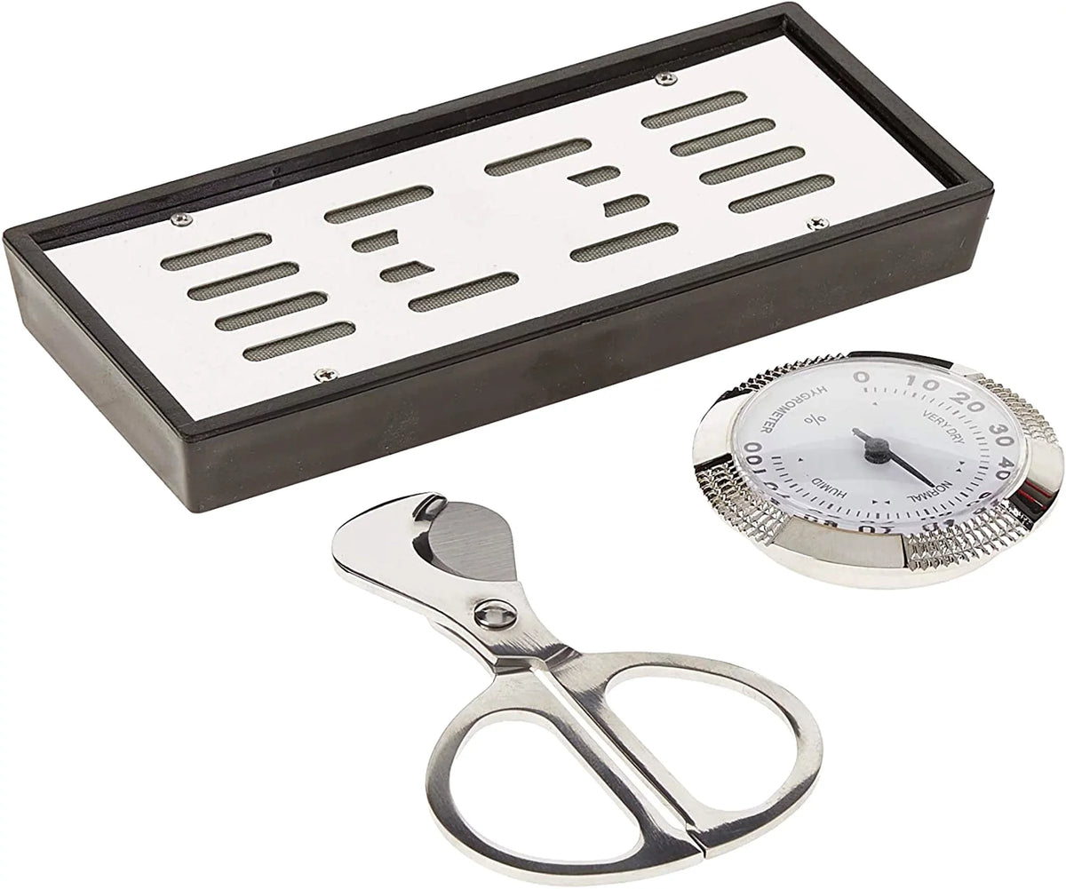 Waldorf Arc Shaped Cigar Humidor - Ebony Lacquer Finish - Capacity: 150