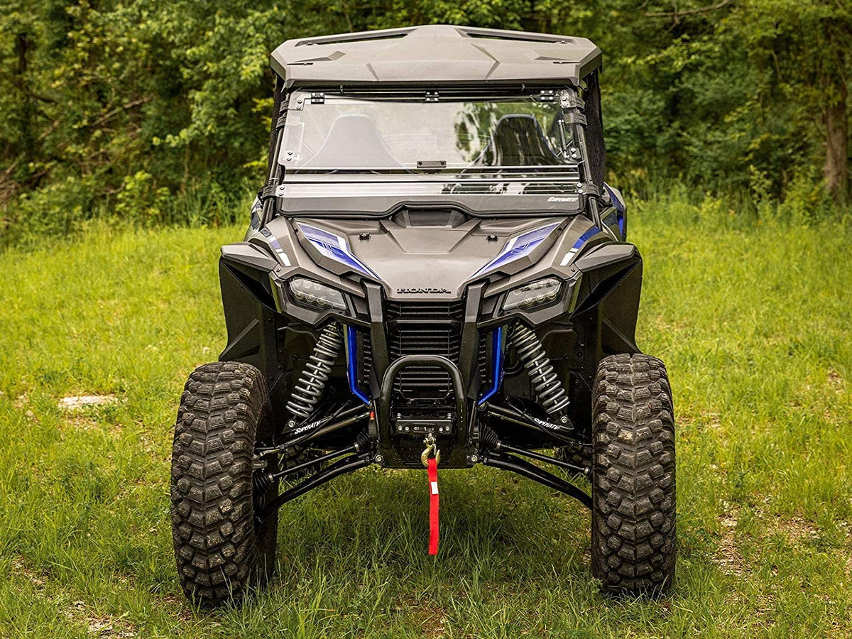 SuperATV 3500 lb Black Ops Winch with Heavy Duty Winch Mounting Plate for 2019+ Honda Talon 1000X / 1000R 2020+ Talon 1000X-4 Complete Kit Ready for Install! 3500 lb. Winch Included