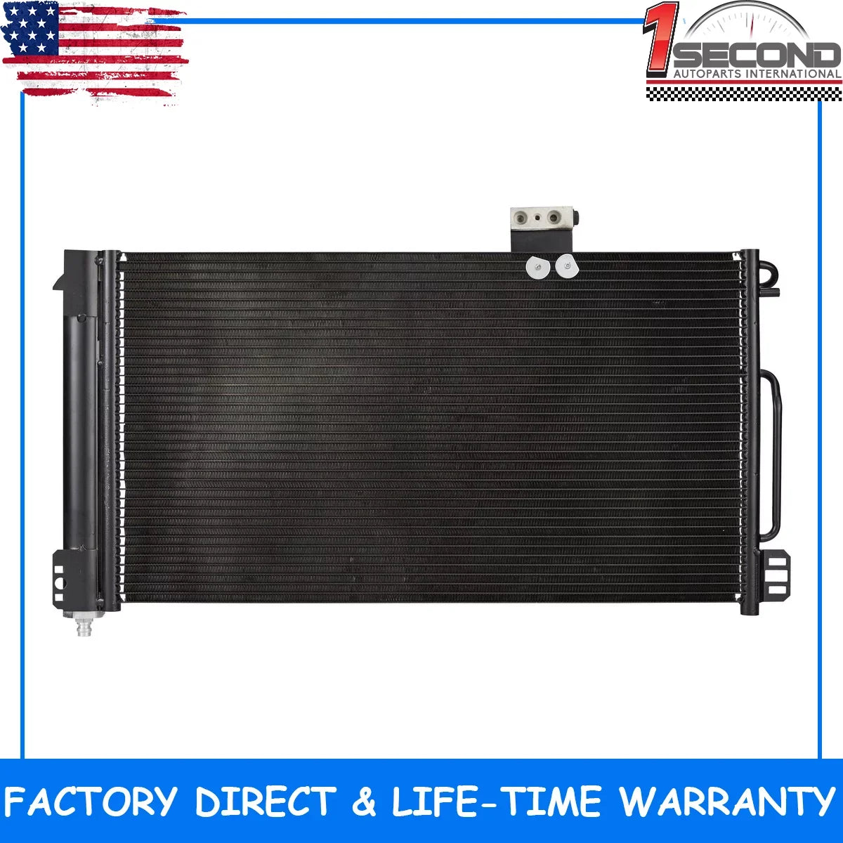 1second Condenser Compatible with Mercedes-Benz SLK55  2005-2011 08 09 10 11 V8 5.5L 3268