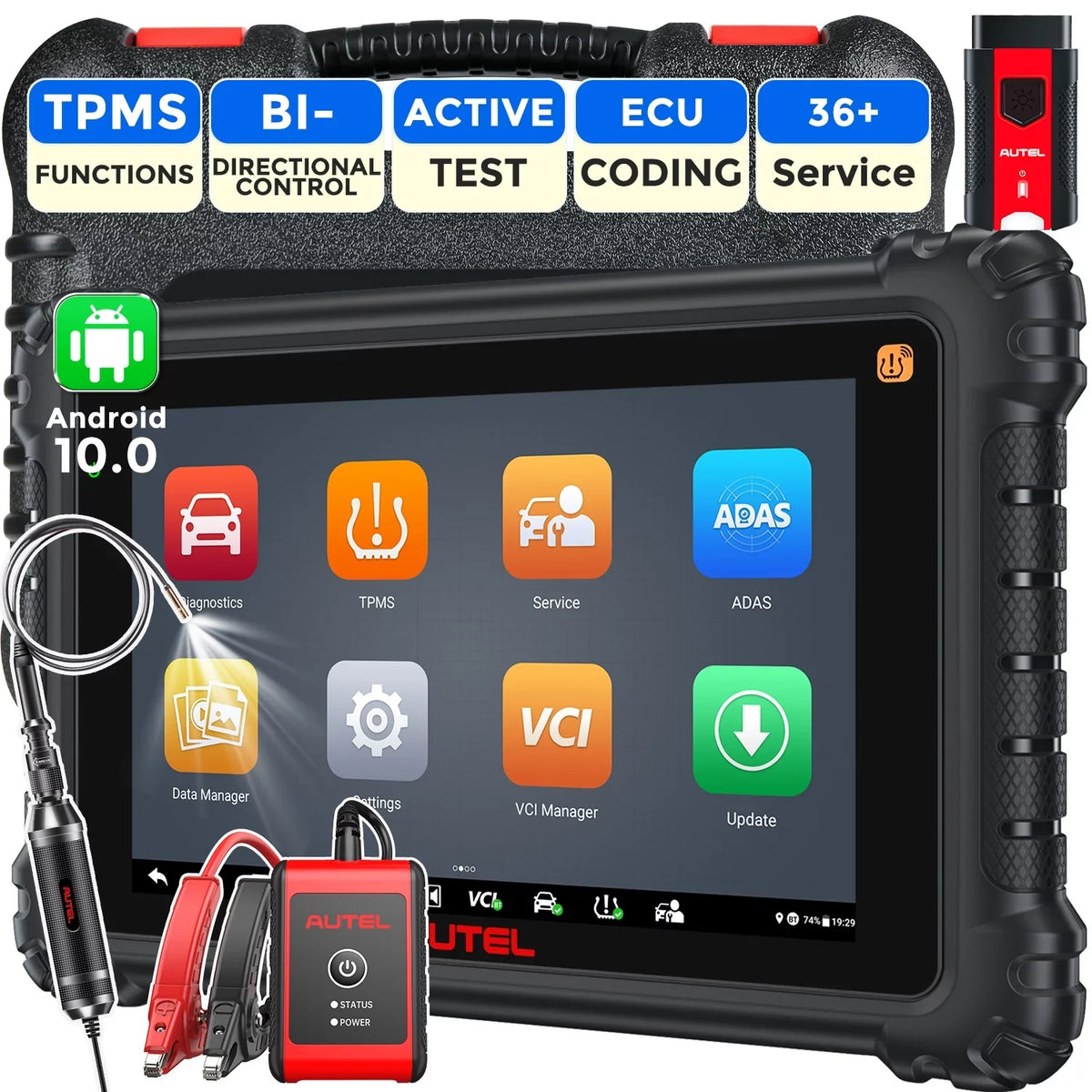 Autel MaxiSYS MS906 Pro Car Diagnostic Scanner, Upgrade of MS906BT/MK906BT,  Coding, Bi-Directional Control