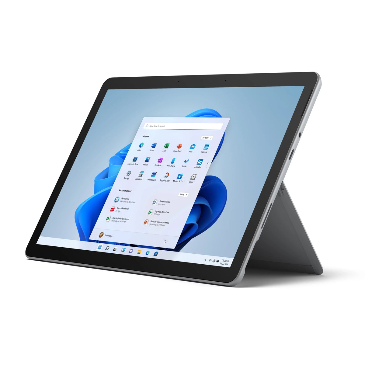 Microsoft Surface Go 3 10.5" Pixel Sense Display, 10 Point Multi-Touch, Intel Core i3-10100Y, 8GB , 128GB , Platinum, Windows 11, 8VC-00001
