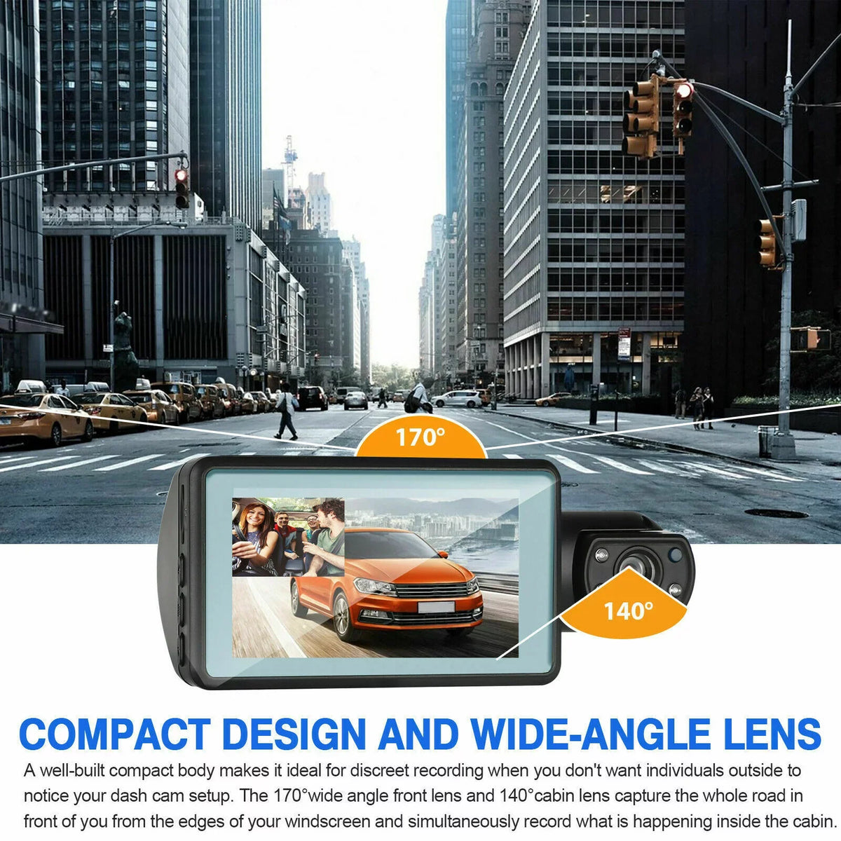 Dash Cam Front and Inside for Car, Dual Dash Cam W/32GB  Card,  1080P Car Camera Dual Lens, Wide Angel  Car Parking Driving Recorder Night Vision Loop Recording G-Sensor