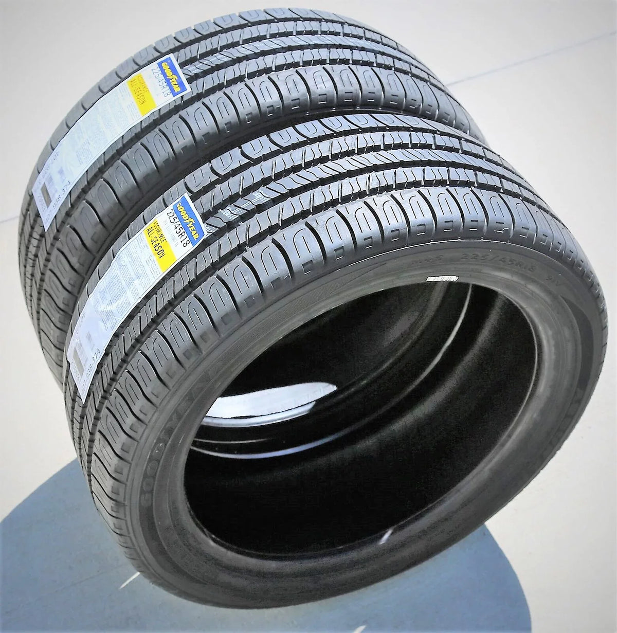 Set of 4 () Goodyear Assurance All-Season 225/45R18 91V A/S All Season Tires Fits: 2012 Toyota Camry , 2008-12 Ford Fusion