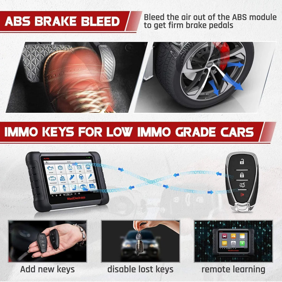 Autel MaxiCheck MX808 OBD2 All System Diagnostic Scanner Professional OBD2 Scanner Diagnostic Tool, with Full System Diagnosis & /////, Same functionalities of MK80