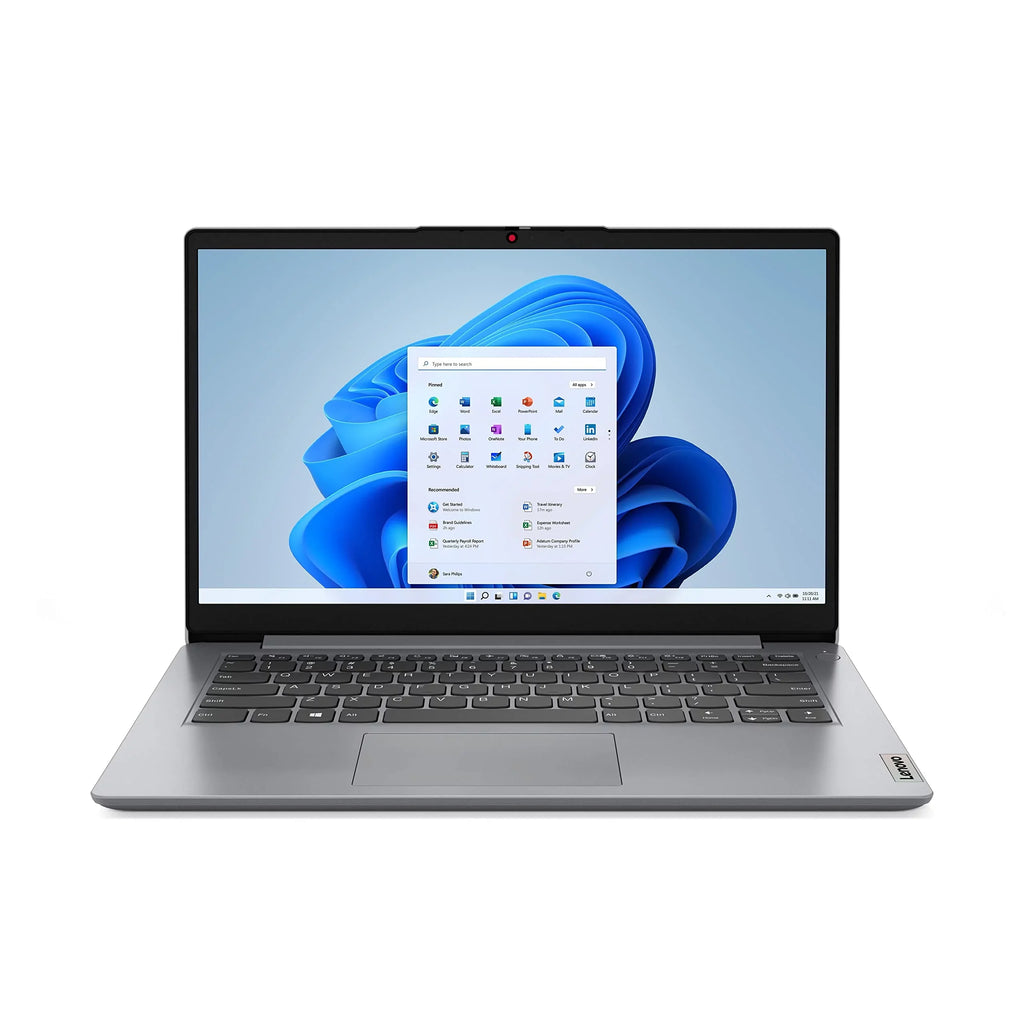 Lenovo 2022 Newest Ideapad 1i Laptop, 14 inch  Display, Intel Quad-Core Processor, 4GB , 256GB Storage, Wi-Fi 6, Bluetooth, Cloud Grey, Windows 11 Home in S Mode