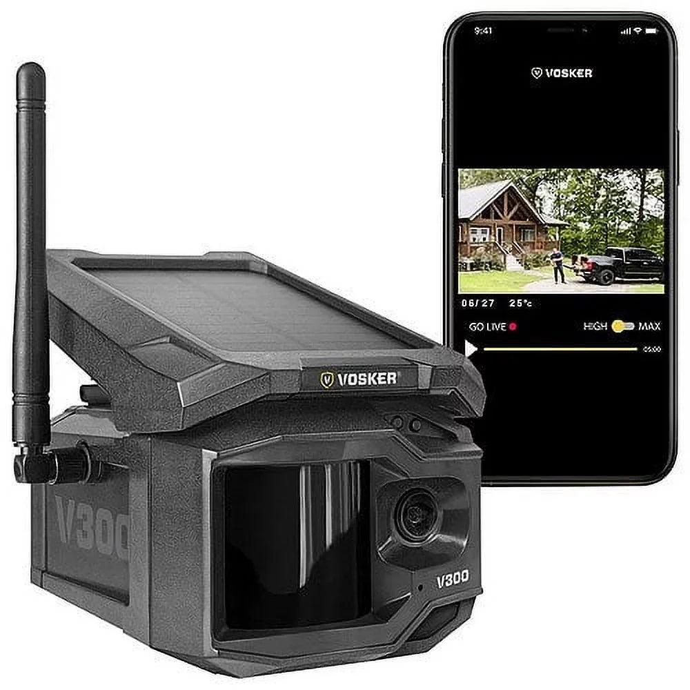 V300- Live View Solar Powered 4G- Cellular Outdoor Security Camera