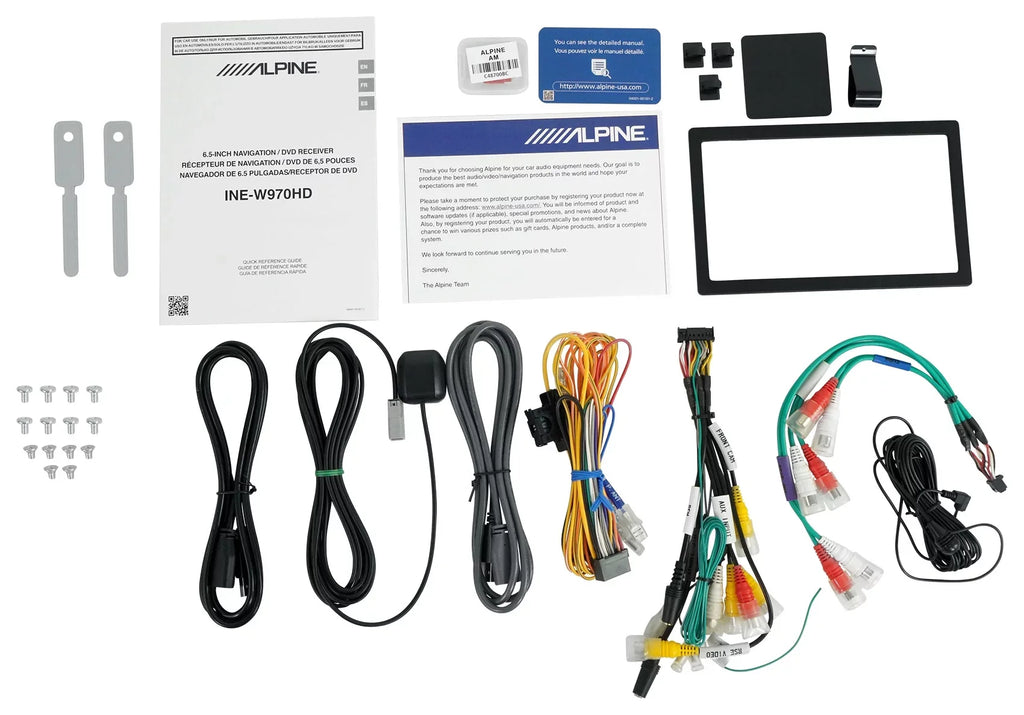 Alpine -W970HD 6.5" Monitor  Player CarPlay/Android/ Receiver+Camera