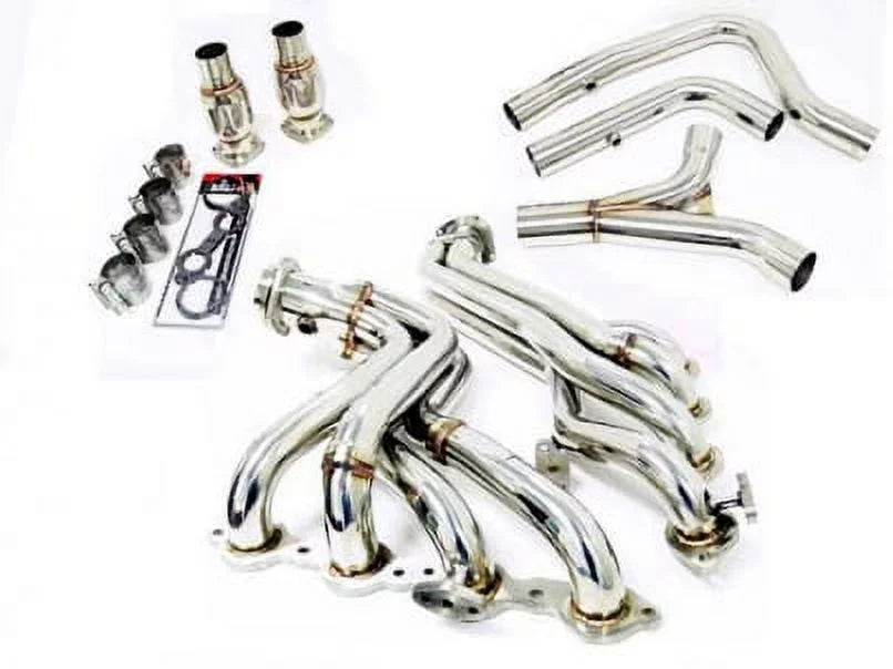 S/S Long Tube Header Fitment For 00 to 02 Pontiac Trans Am/ Firebird/ Chevy Camaro 5.7L LS1 F-Body By -