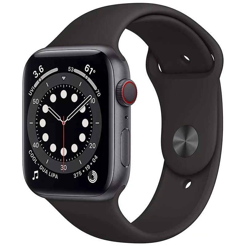 Pre-Owned Apple Watch Series 6 44mm  - Space Gray Aluminum Case - Black Sport Band (2020) - Fair