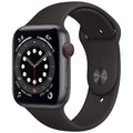 Pre-Owned Apple Watch Series 6 44mm  - Space Gray Aluminum Case - Black Sport Band (2020) - Fair