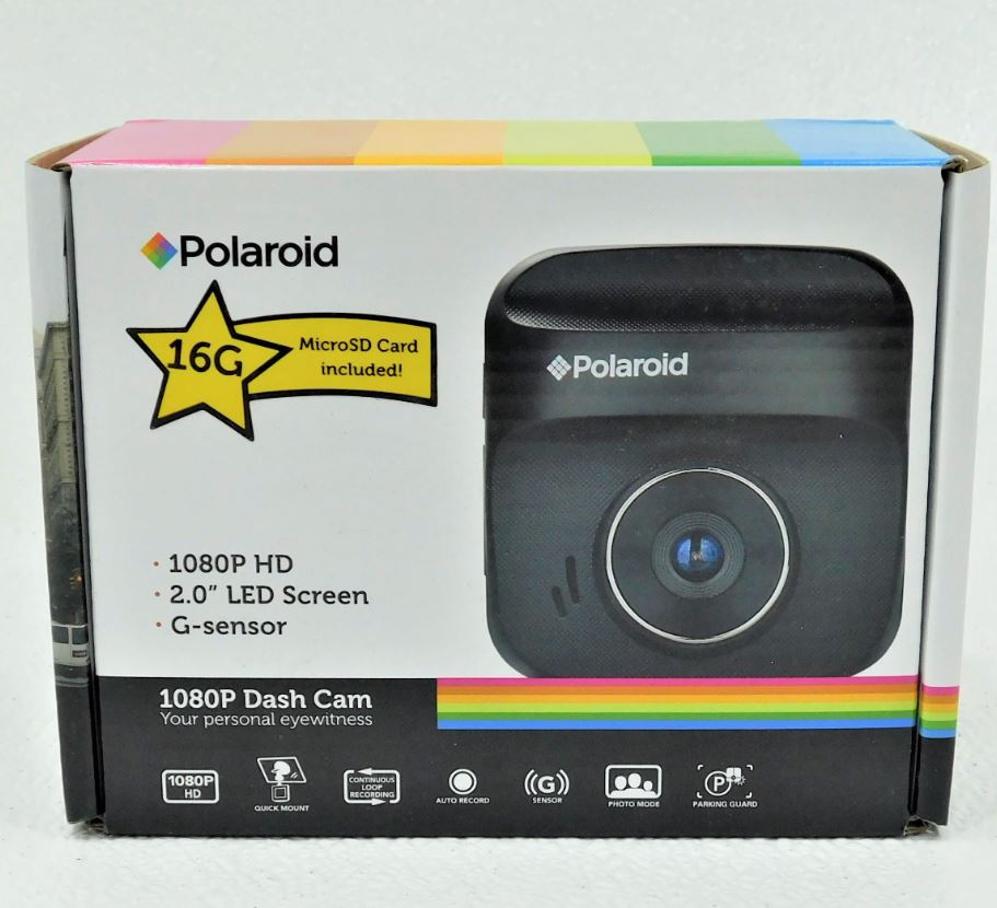 Polaroid 1080P -E73H  Dash Cam Car Dashcam 2"  Display Screen Black