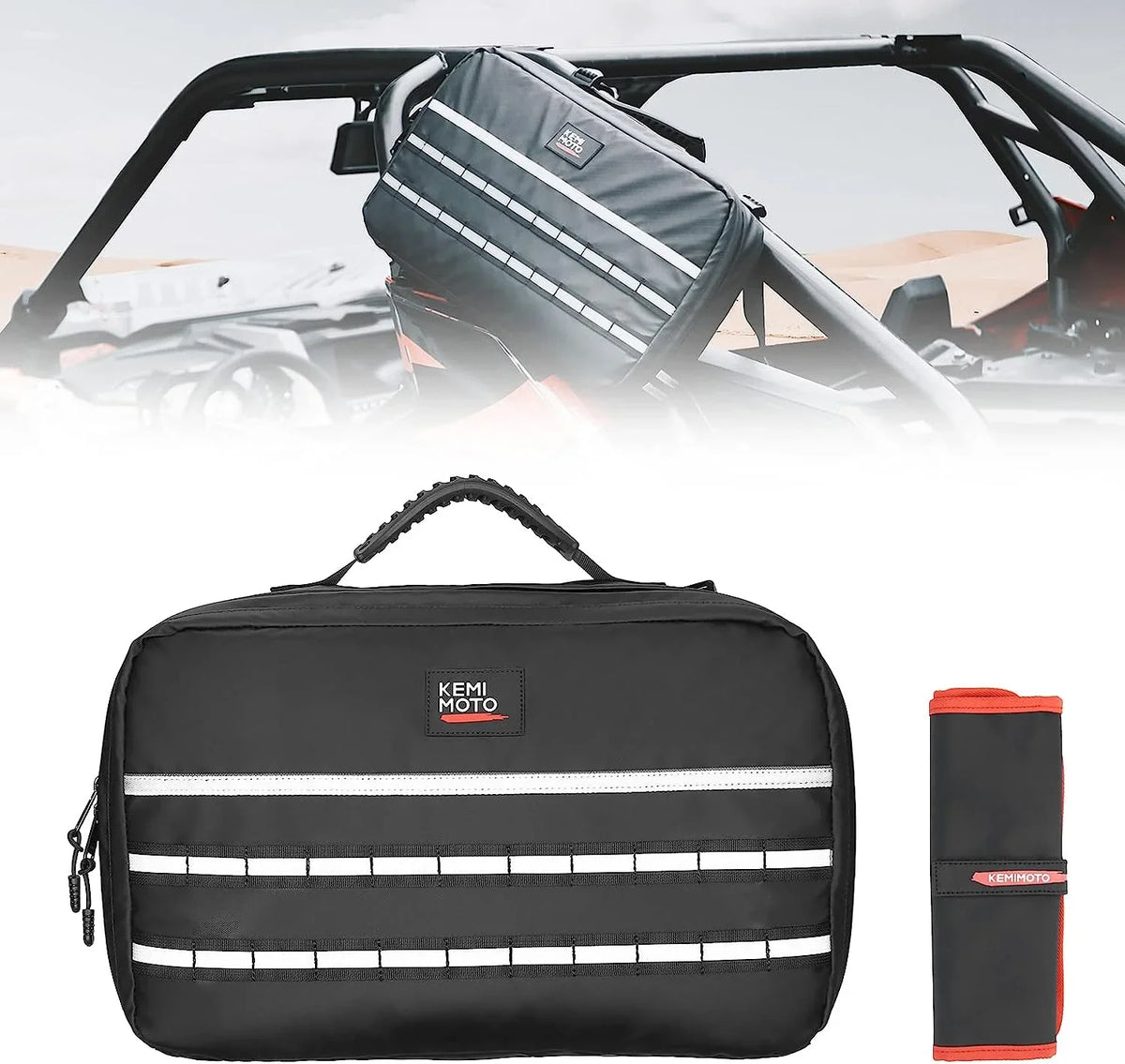 Kemimoto  Drive Belt Clutch  Storage Bag  Tool Organizer Tool Bag Compatible with Can Am X3 Outlander Polaris  Ranger