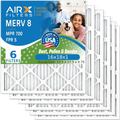 16x18x1 Air Filter  8 Comparable to  700 &  5 Electrostatic Pleated Air Conditioner Filter 6 Pack   Premium  Made 16x18x1 Furnace Filters by     .
