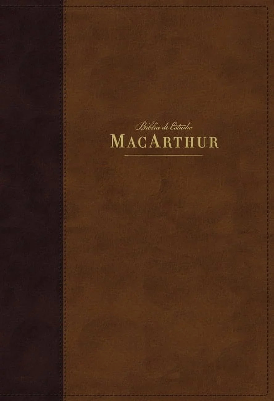 Nbla Biblia de Estudio Macarthur, Leathersoft, Café, Interior a  Colores, Con Índice (Other)