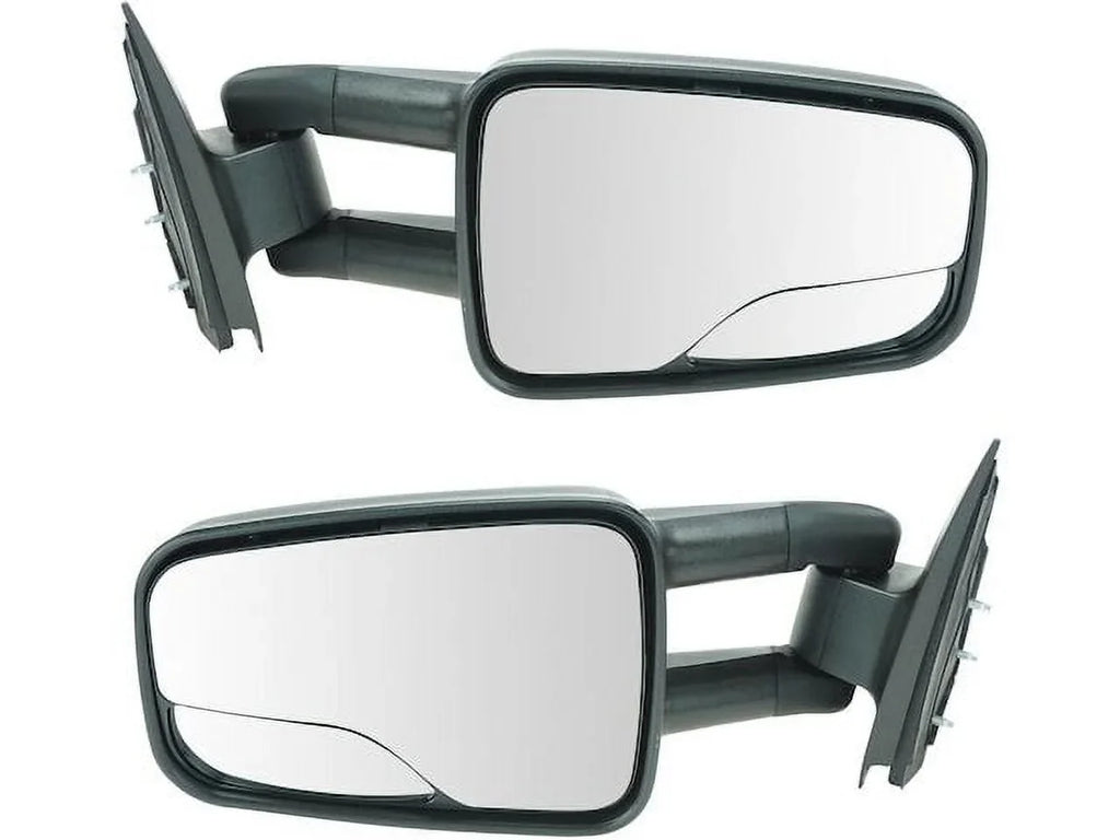 Door Mirror Set 2 Piece - Compatible with 2001 - 2006 Chevy Silverado 2500  2002 2003 2004 2005