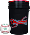 Diamond -1  Baseballs 60 (Five Dozen) and Cushion Lide Bucket