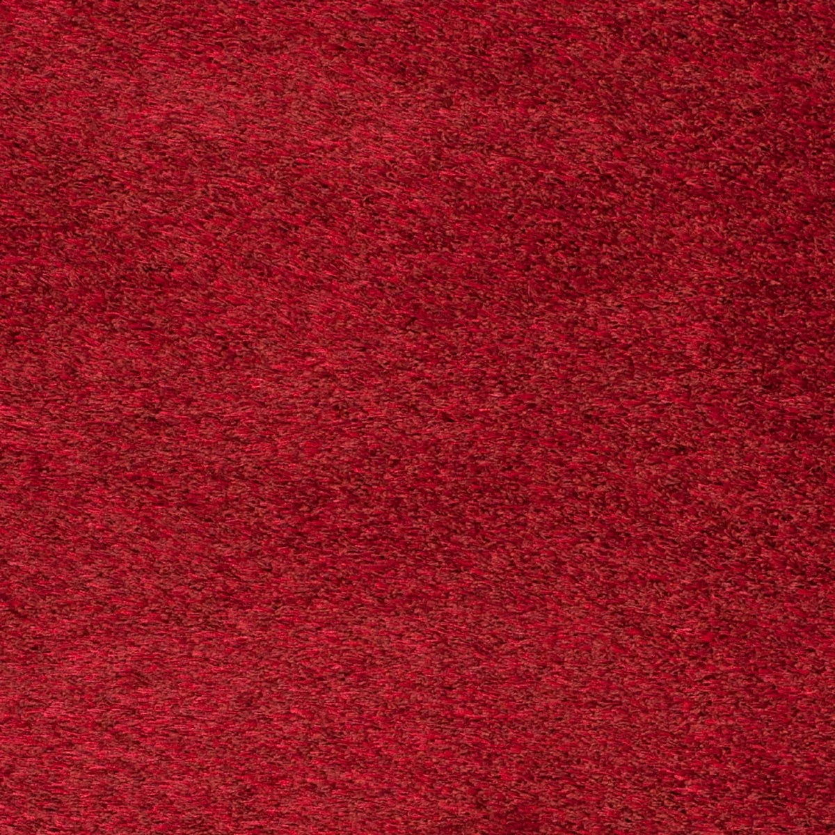 Charlotte Solid Plush Shag Area Rug, Red, 8' x 10'