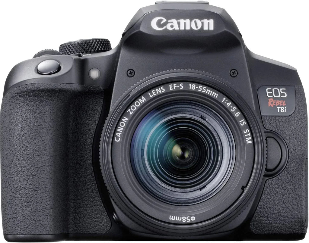 Camera Bundle for Canon  Rebel T8i  Camera with -S 18-55mm f/4-5.6   Lens and Accessories Kit (64GB, Hand Grip Tripod, Flash, and More)