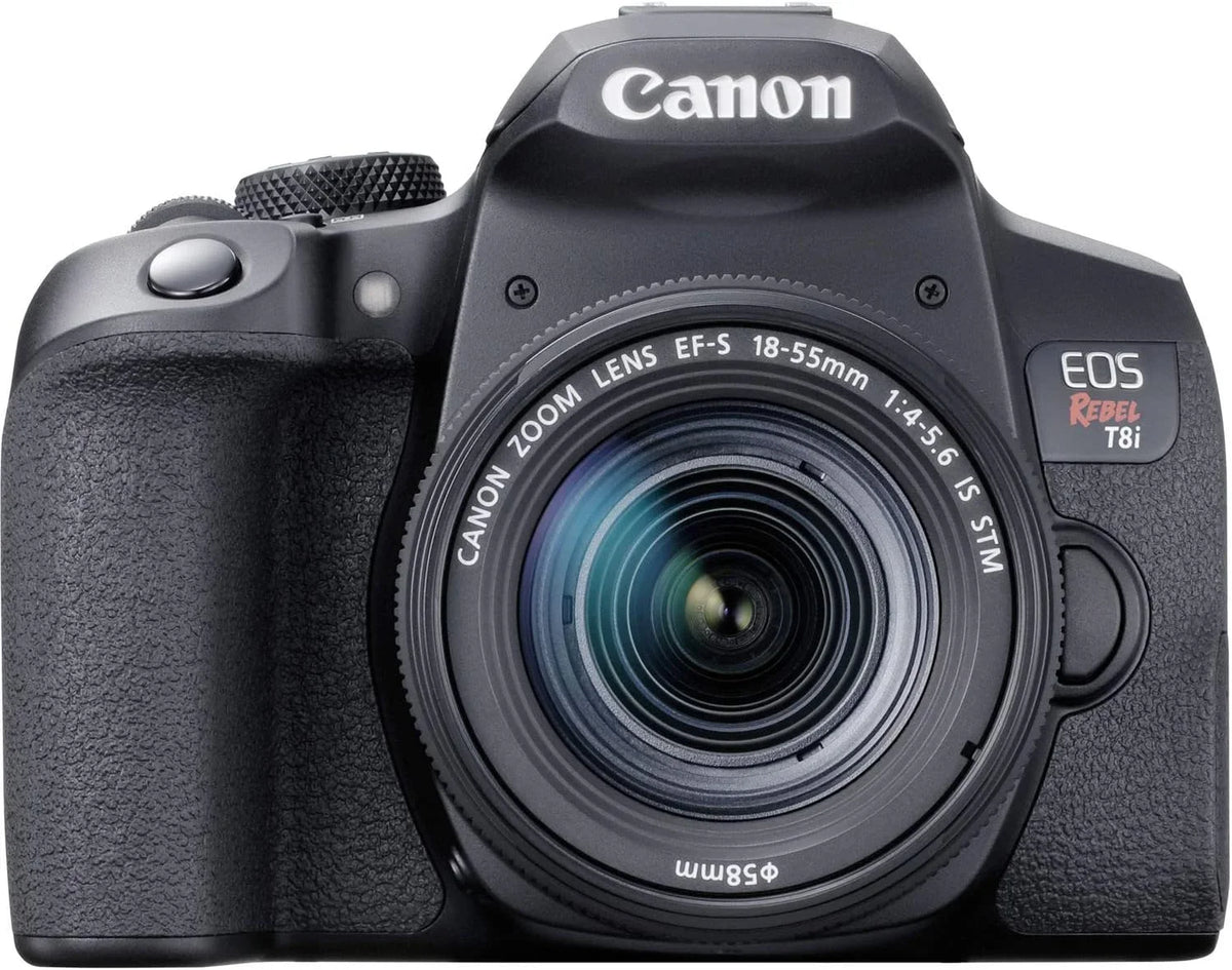 Camera Bundle for Canon  Rebel T8i  Camera with -S 18-55mm f/4-5.6   Lens and Accessories Kit (64GB, Hand Grip Tripod, Flash, and More)