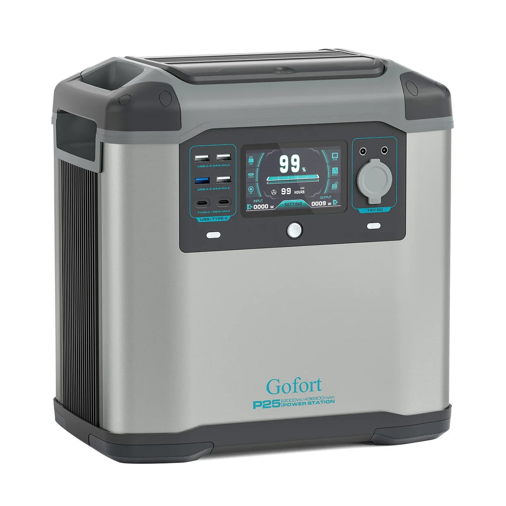 Gofort 2000W Portable Power Station Reliable Solar Generator for Off-Grid Living