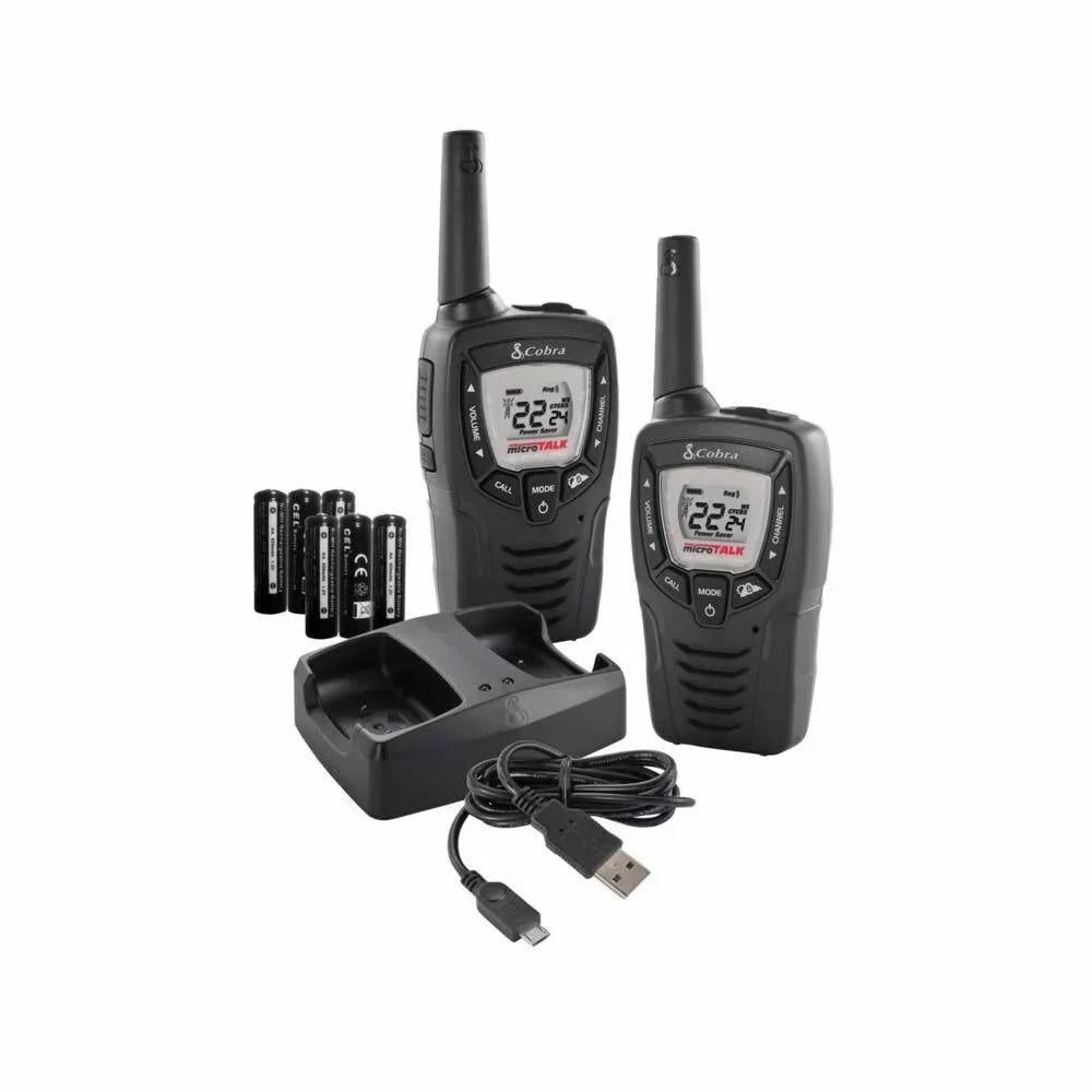 2  ACXT390 MicroTalk 23 Mile / 22 Channel Walkie Talkie 2Way Radios