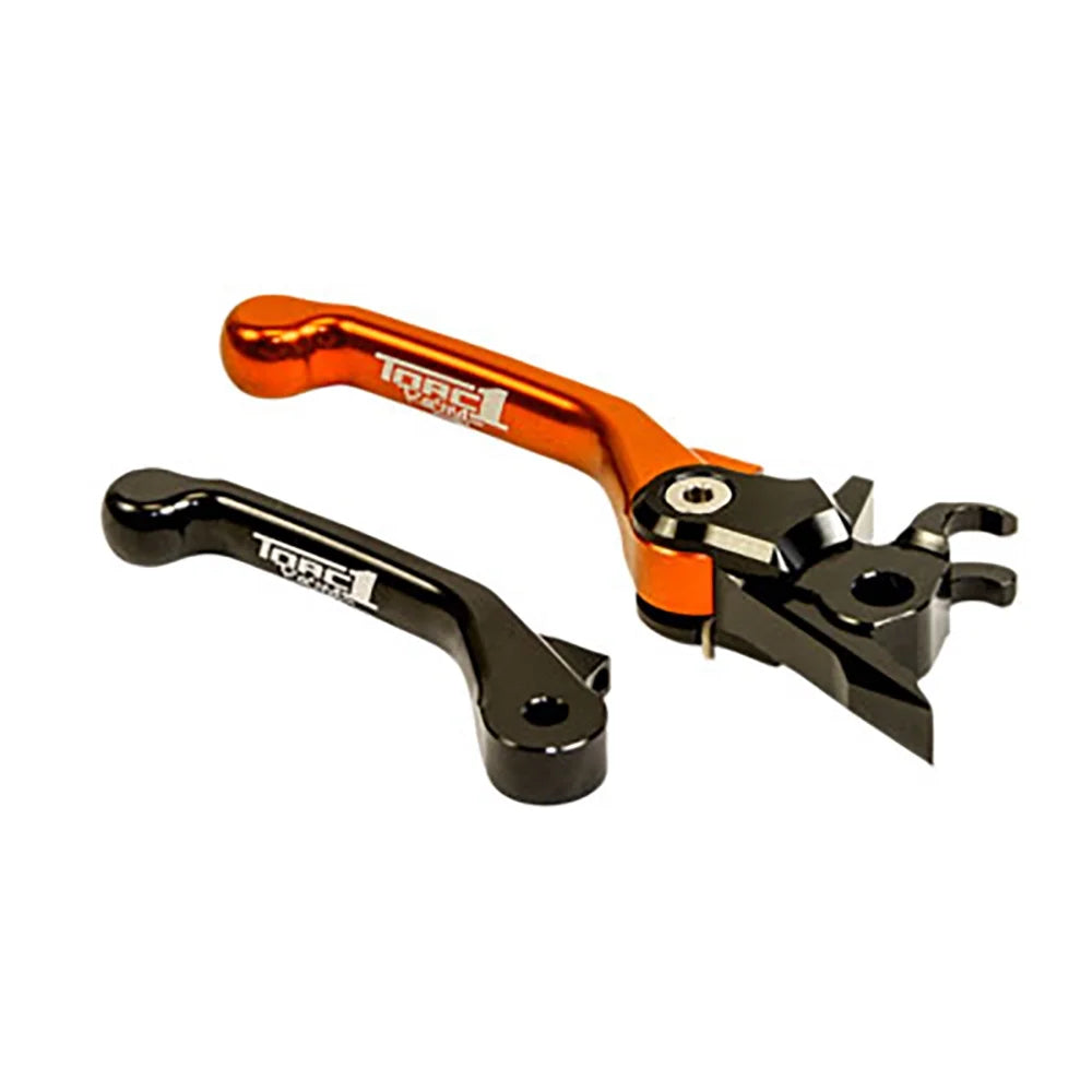 TORC1 Racing Vengeance V2 Flex Front Brake Lever Black/Orange Compatible With Sherco 125 -R 2021
