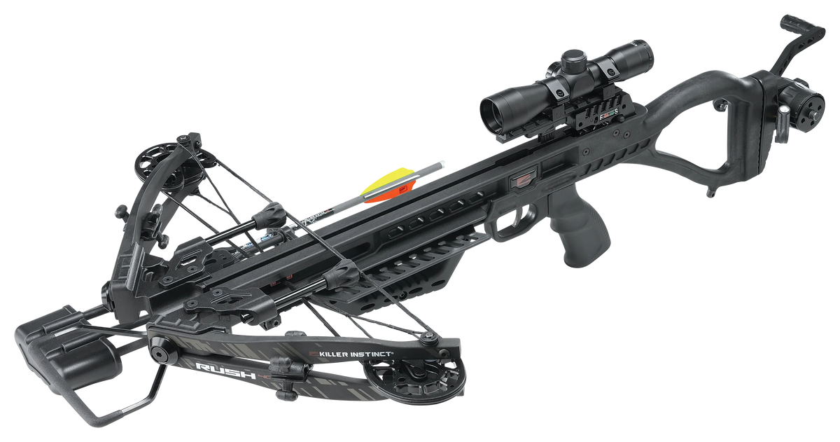 Killer Instinct 1002 Rush 400 Crossbow  Package with Crank Cocking System