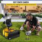 Sewer Camera - 98.4  Cable, 4.3 Inch  Monitor, Waterproof IP68, 6 LEDs, 8500mAh Battery,  Function, 30M Pipeline Inspection Camera