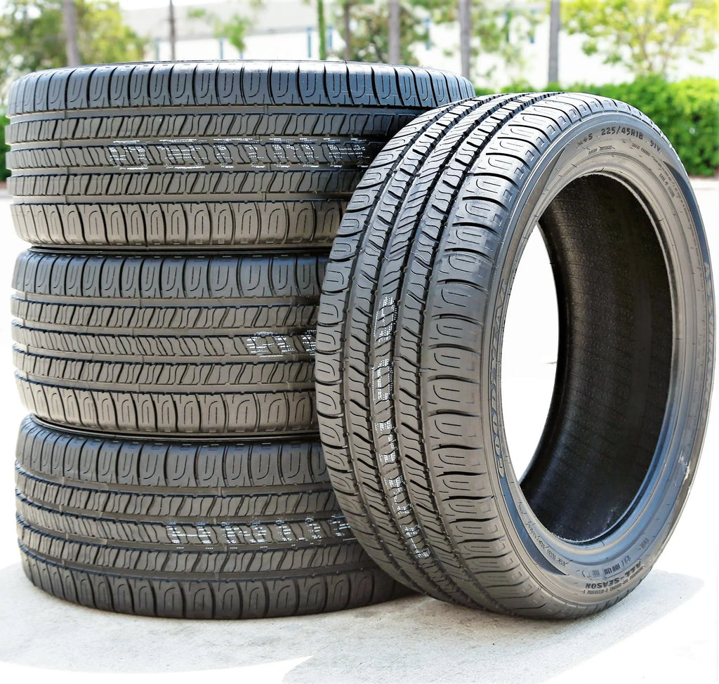 Set of 4 () Goodyear Assurance All-Season 225/45R18 91V A/S All Season Tires Fits: 2012 Toyota Camry , 2008-12 Ford Fusion
