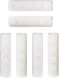 6 pk 10"x2.5" 5 Micron Grooved Sediment Melt Blown Filters Cartridges (Compatible Replace Aqua-Pure AP110, Whirlpool -GD05, Watts -5-975)