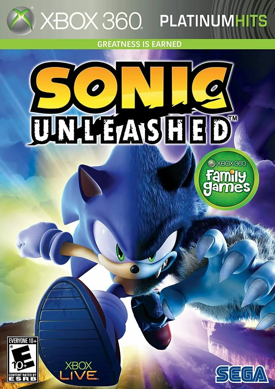 Sonic Unleashed - Microsoft Xbox 360 [ Action Adventure Hedgehog]