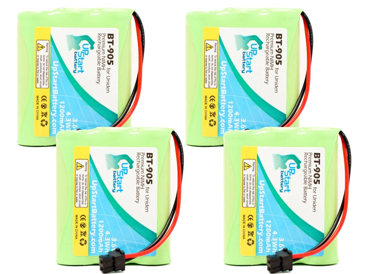 4x Pack - UpStart Battery Energizer P3702 Battery - Replacement for Energizer Cordless Phone Battery (1200mAh, 3.6V, -)