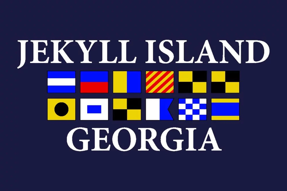 Jekyll Island, Georgia, Nautical Flags (19x27 inches, Premium 500 Piece Jigsaw Puzzle for Adults and Family, Made in )