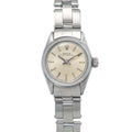 Rolex Oyster Perpetual 6618 Automatic Stainless Silver Dial Ladies Watch 24mm