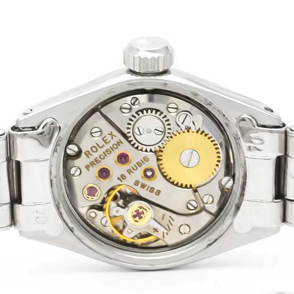 Authenticated Used Vintage  Precision White Gold Steel Hand-Winding Mens Watch 6525 BF551892