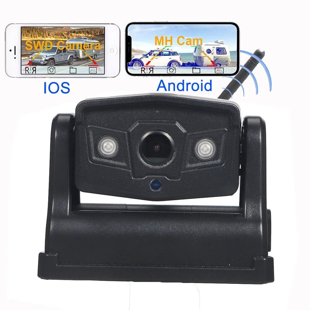 Magnetic WiFi Wireless Camera, Backup for Front/Rear View, Equipped with 9600mAh Battery