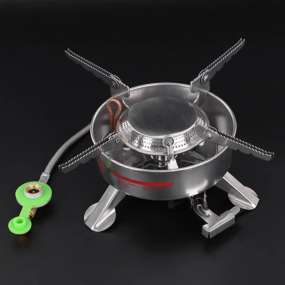 '-10 Outdoor Portable Camping Picnic Split-Type Stainless Steel Butane Gas Cooker Big Power
