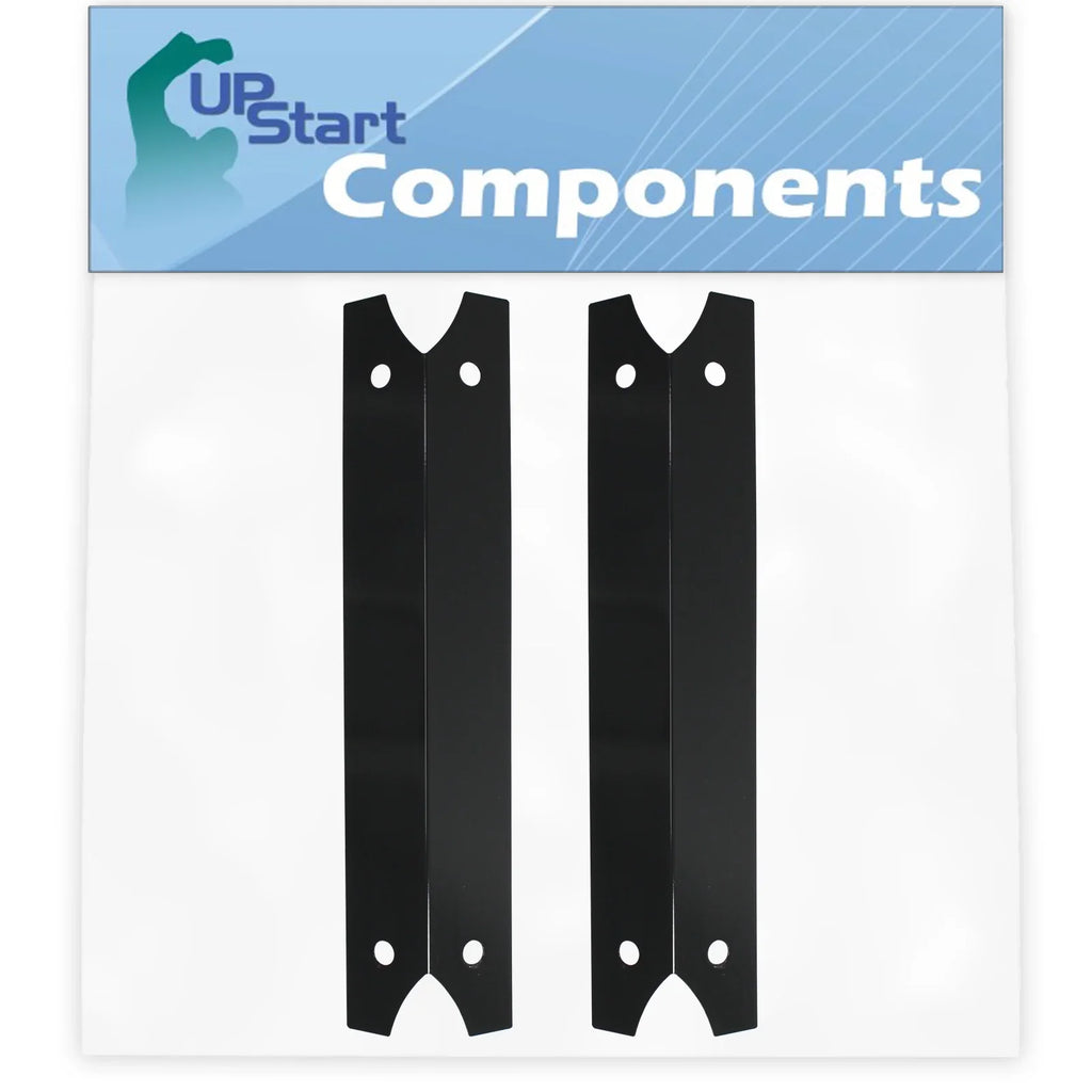 2-Pack  Grill Heat Shield Plate Tent Replacement Parts for Charmglow 810-7420-F - Compatible Barbeque Porcelain Steel Flame Tamer, Flavorizer Bar, Vaporizer Bar, Burner Cover 17 3/4"