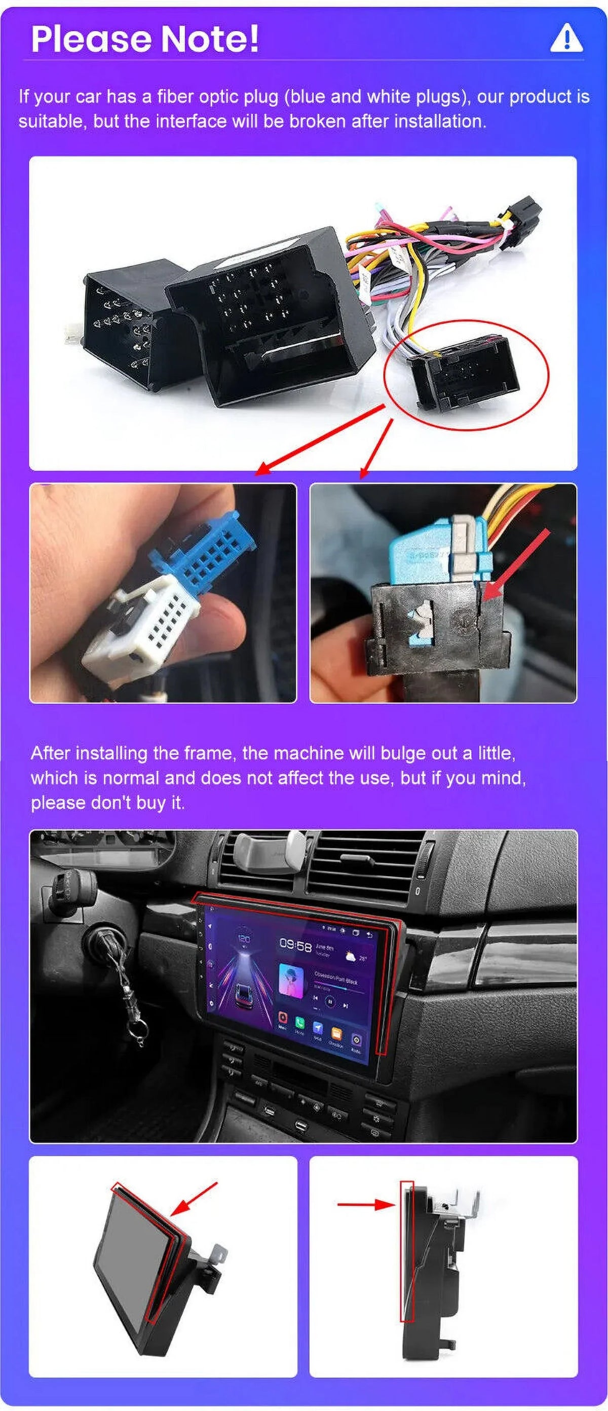Android 12 Car Radio Stereo for  E46 M3 9 inch Touch Screen 2+32GB   Apple Carplay Android Auto     Bluetooth