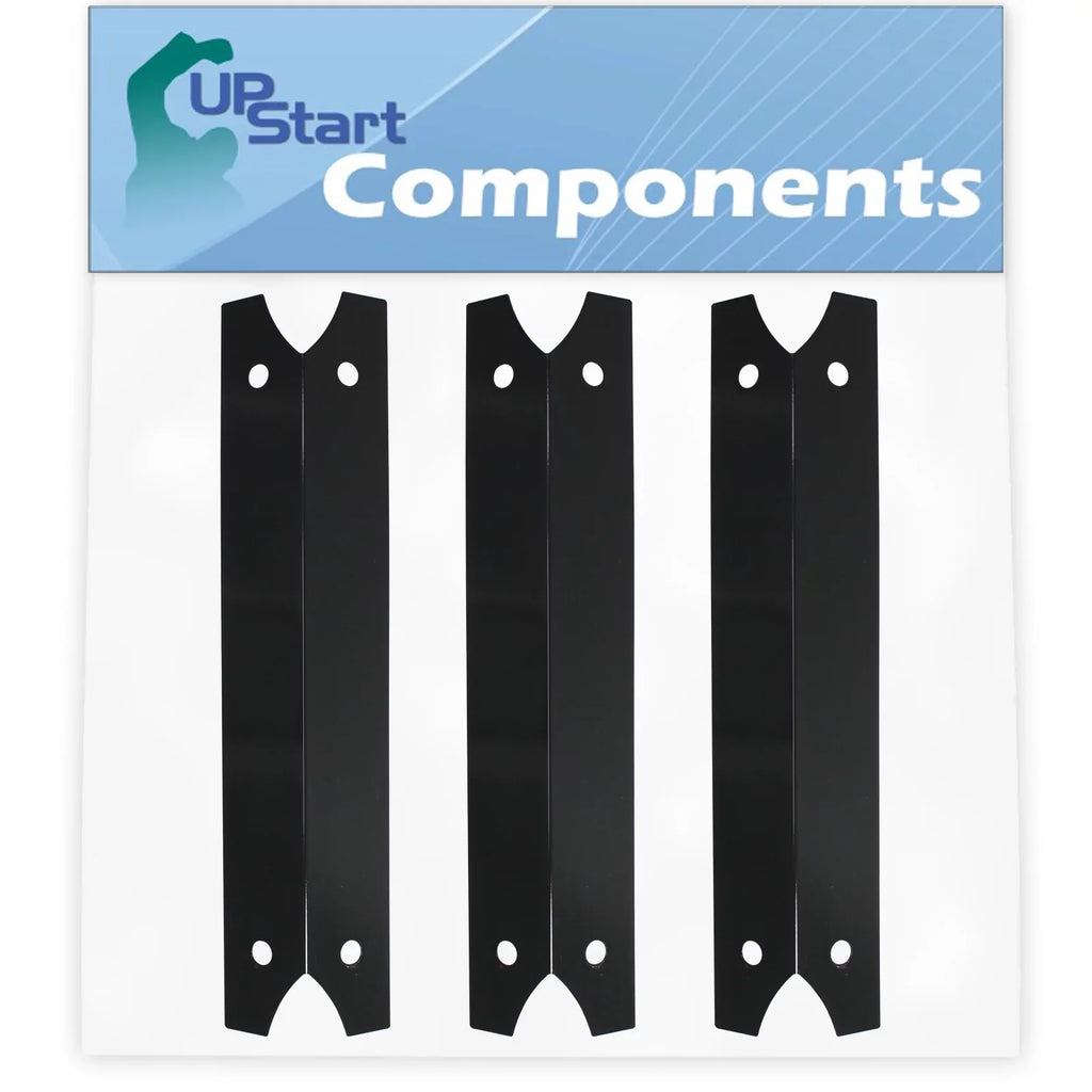 3-Pack  Grill Heat Shield Plate Tent Replacement Parts for Charmglow 810-7440-F - Compatible Barbeque Porcelain Steel Flame Tamer, Flavorizer Bar, Vaporizer Bar, Burner Cover 17 3/4"