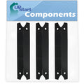 3-Pack  Grill Heat Shield Plate Tent Replacement Parts for Charmglow 810-7440-F - Compatible Barbeque Porcelain Steel Flame Tamer, Flavorizer Bar, Vaporizer Bar, Burner Cover 17 3/4"