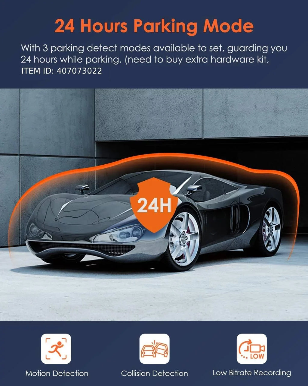 Vantrue  4K +1080P WiFi Dual WiFi Dash Cam Front and Rear with Night Vision, Wireless Car Camera Built in Super Capacitor,  for Backup camera, , 24Hs Parking Mode, G-sensor (X4S Duo)
