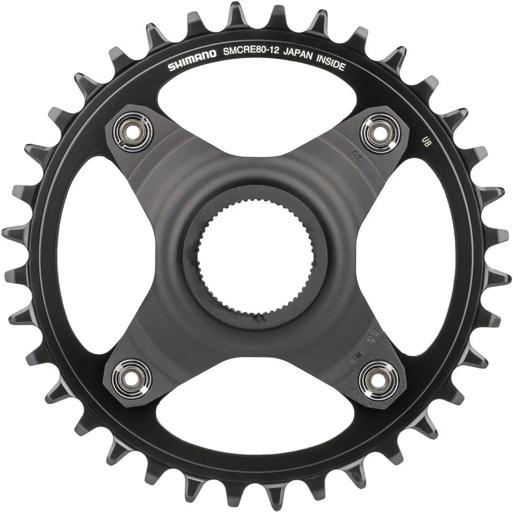 Shimano  -CRE80-12-B Chainring - 36T Without Chainguard, 55mm Chainline, Black