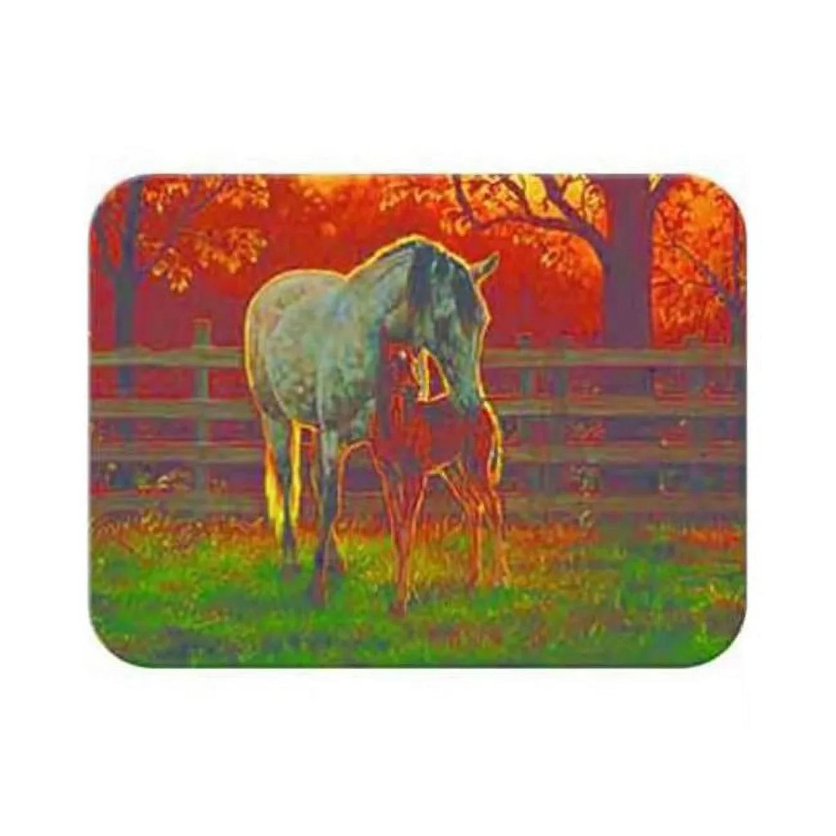 McGowan  Tuftop Mare and Foal Cutting Board- Medium