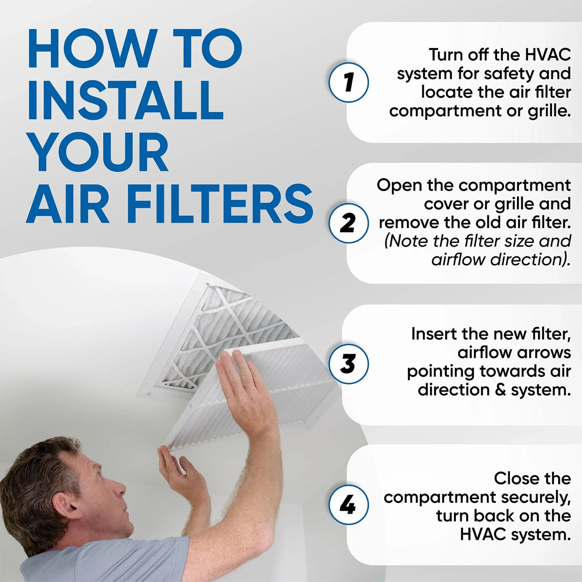 Glasfloss  14x24x1  10 Pleated  Furnace Air Filters. Box of 4. Exact Size: 13-1/2 x 23-1/2 x 7/8
