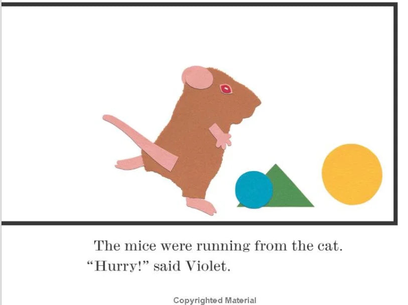 Mouse Paint, Mouse Count, Mouse Shapes by  Ellen Stoll Walsh (Hardcover Collection) learn about colors, color mixing, 123s and shapes with three mice and the animals that chase them!