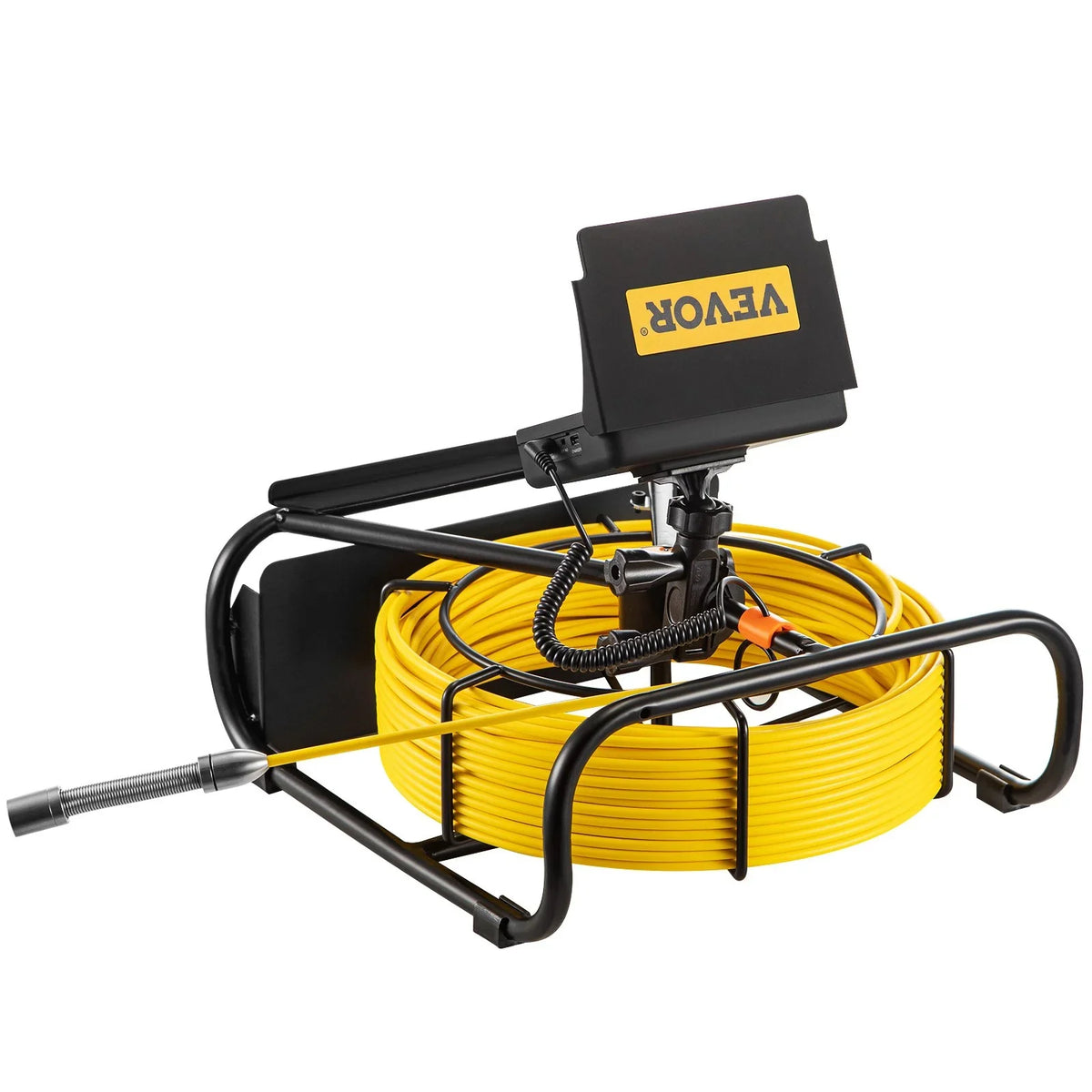 Sewer Camera - 98.4  Cable, 4.3 Inch  Monitor, Waterproof IP68, 6 LEDs, 8500mAh Battery,  Function, 30M Pipeline Inspection Camera