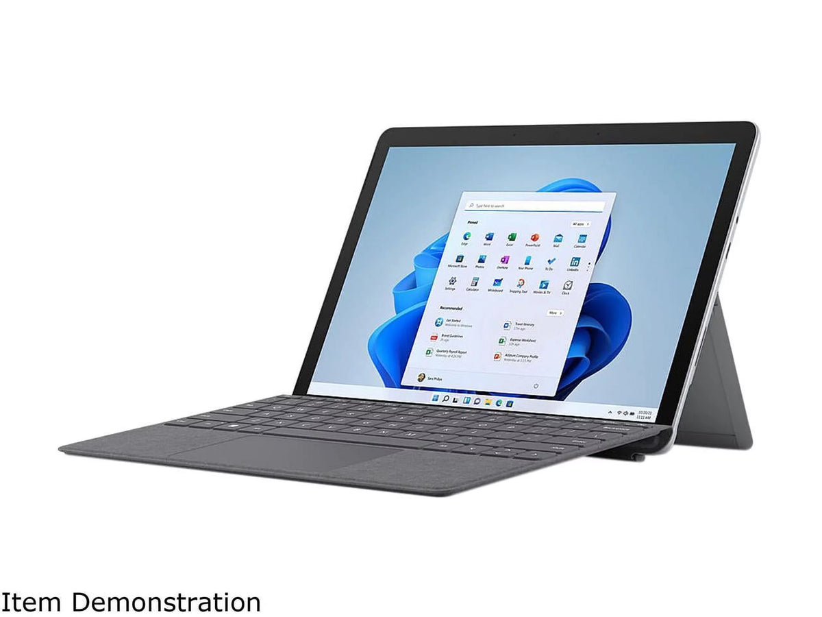 Microsoft Surface Go 3 10.5" Pixel Sense Display, 10 Point Multi-Touch, Intel Core i3-10100Y, 8GB , 128GB , Platinum, Windows 11, 8VC-00001