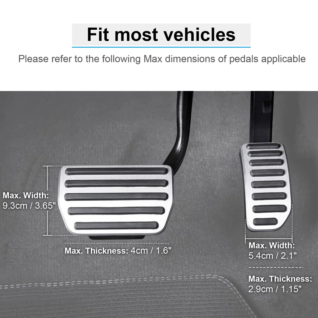 DriFeez Gas and Brake Pedal Extenders for Short Drivers People Driving Cars Adjustable Length and Angle, Black