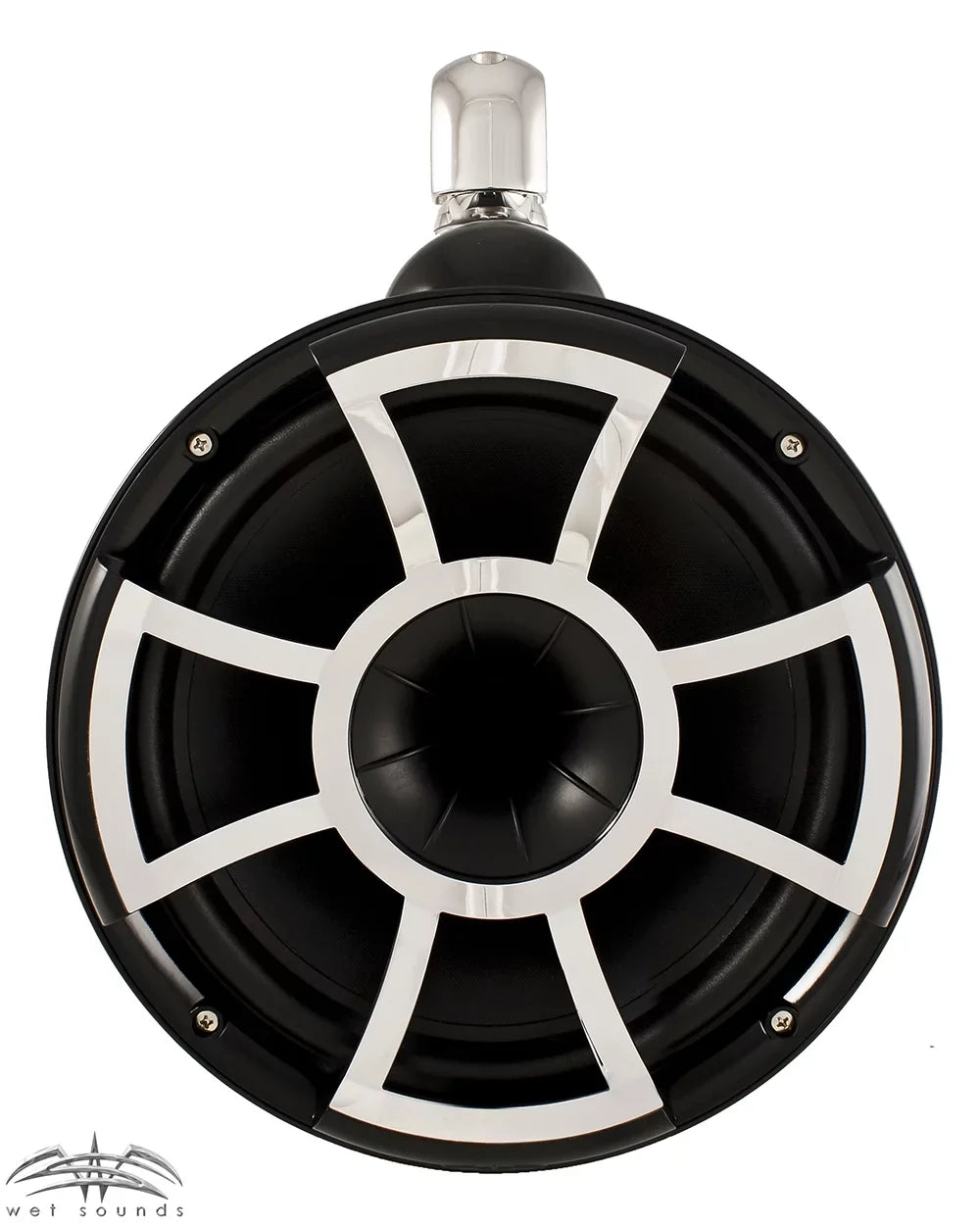Wet Sounds For Malibu G3: Two Pairs of REV10B- 10" Black Swivel Tower Speakers with G3 Adapters & SD2 Amplifier